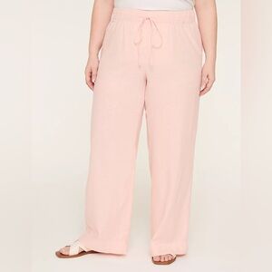 New Lane Bryant Linen Wide Leg Pant - New Sandal Length